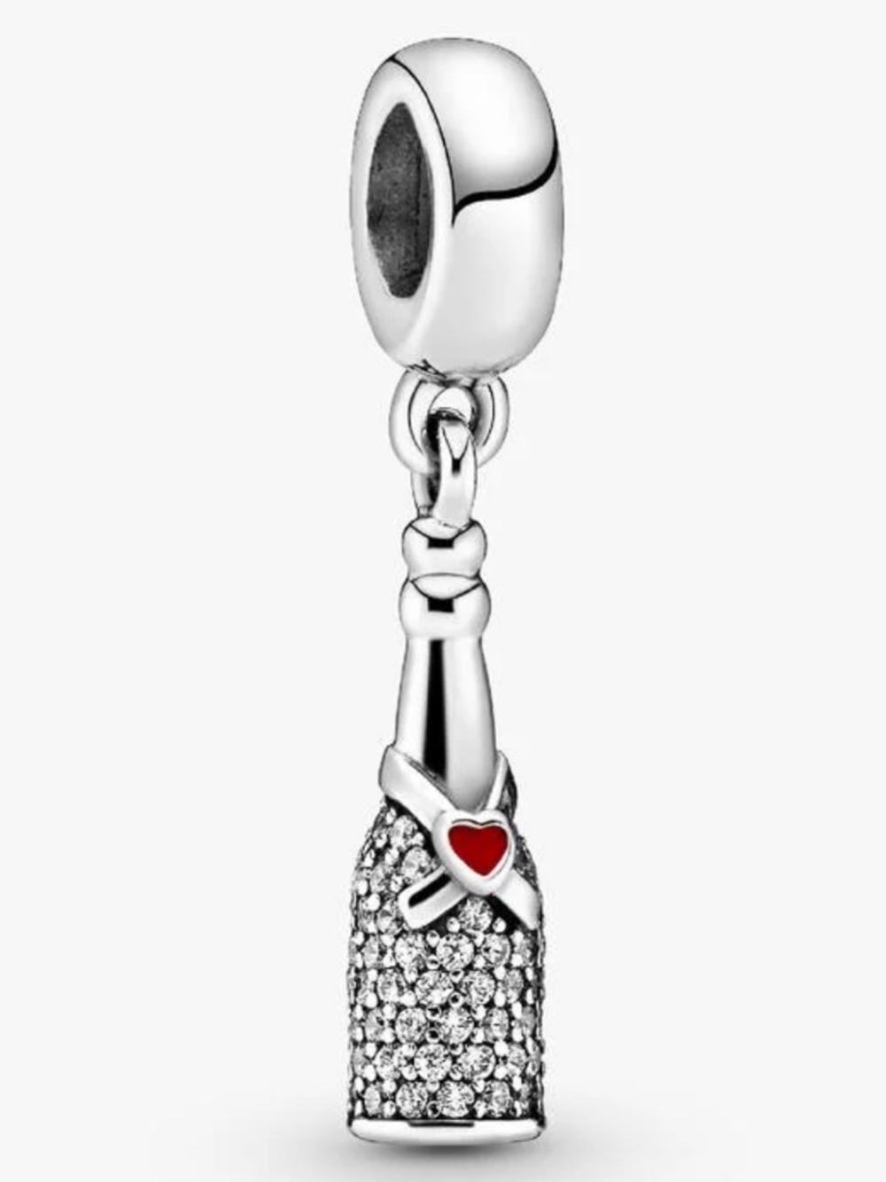 NWOT Sparkling Wine Bottle Dangle Charm Sterling Silver 925